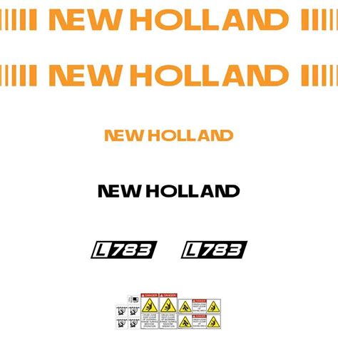 new holland skid steer becals|new holland equipment decal.